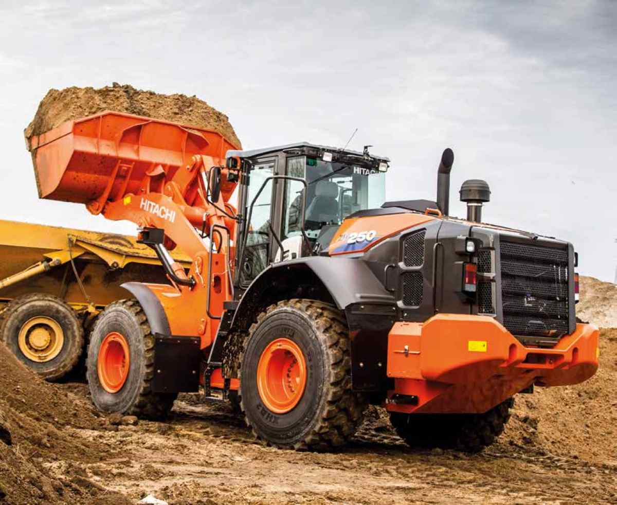 Hitachi ZW250 wheel loader. 