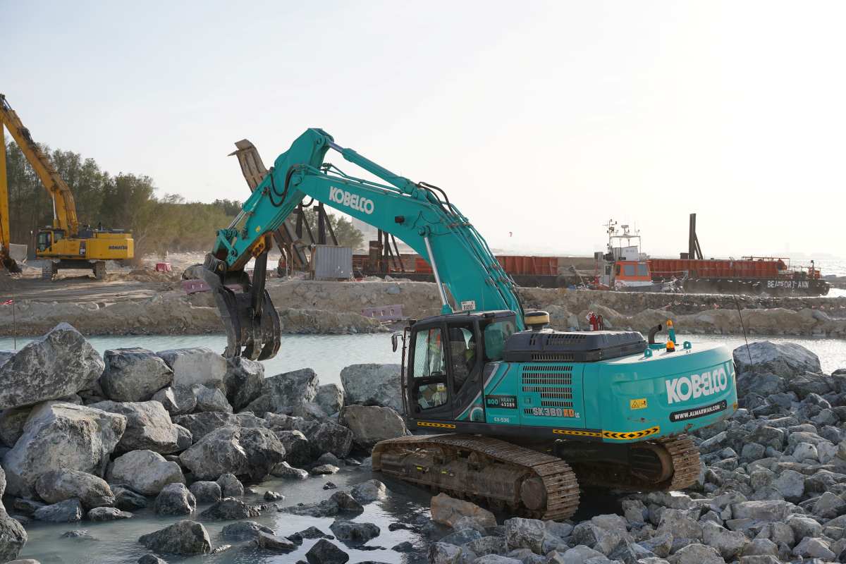 The Kobelco SK380 excavator