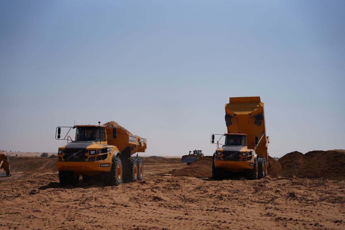 The A40G articulated trucks