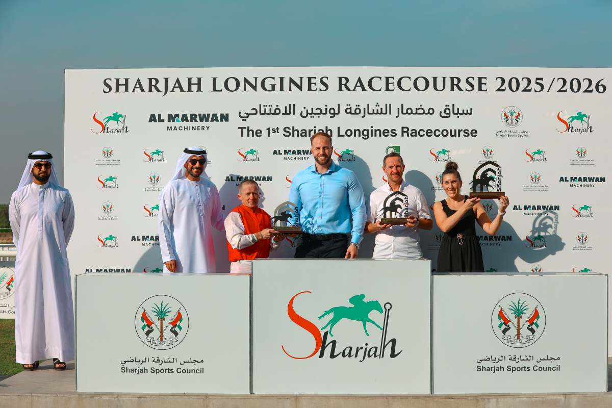 The horse Makin, champion of the 3rd race