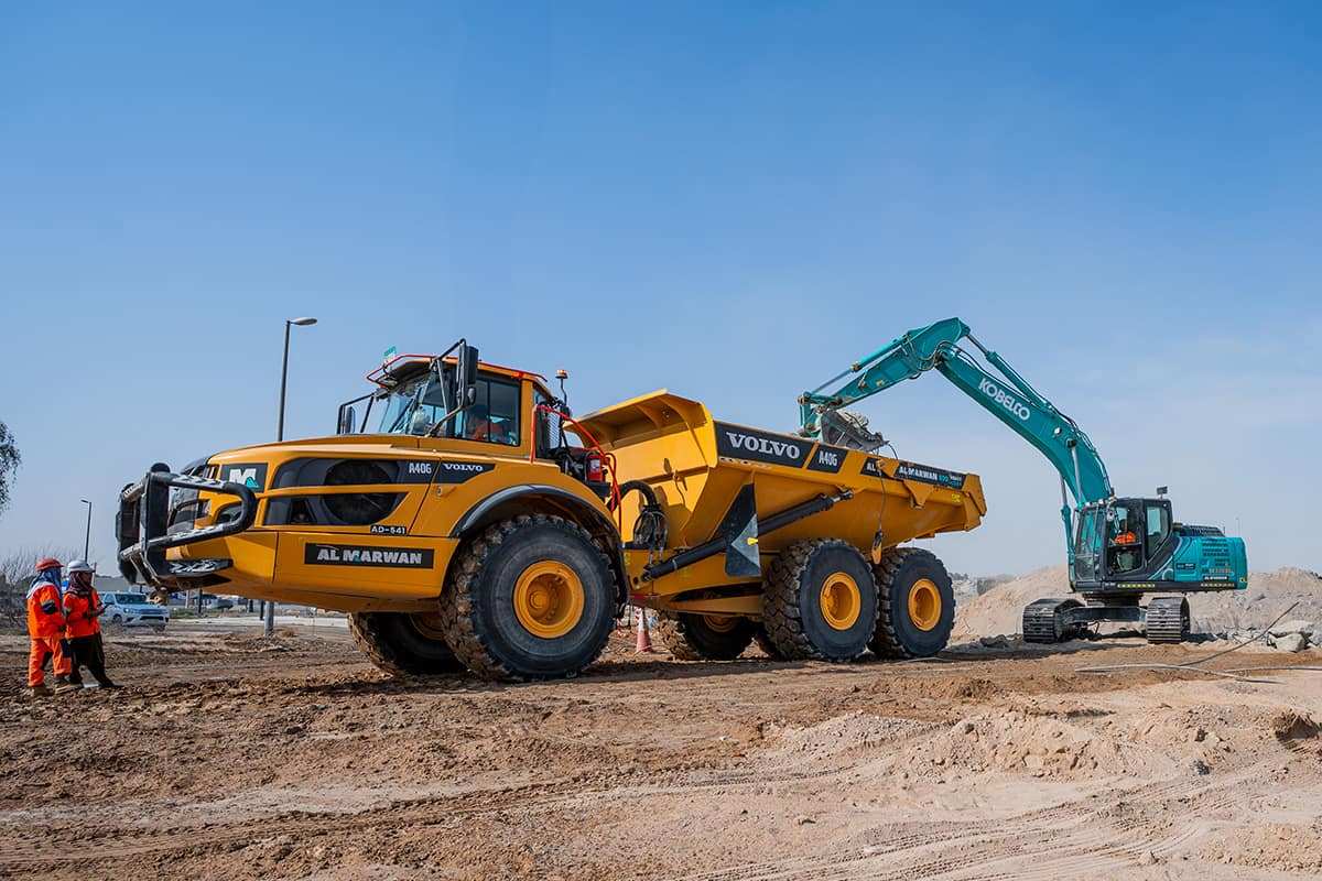 Some of Al Marwan's heavy machinery