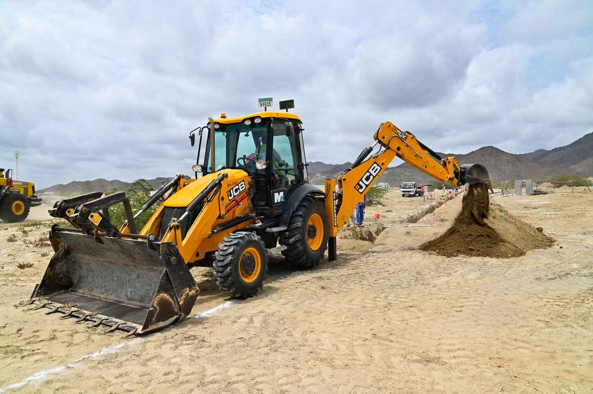 Backhoes are versatile machines used for digging and heavy equipment for landscaping projects
