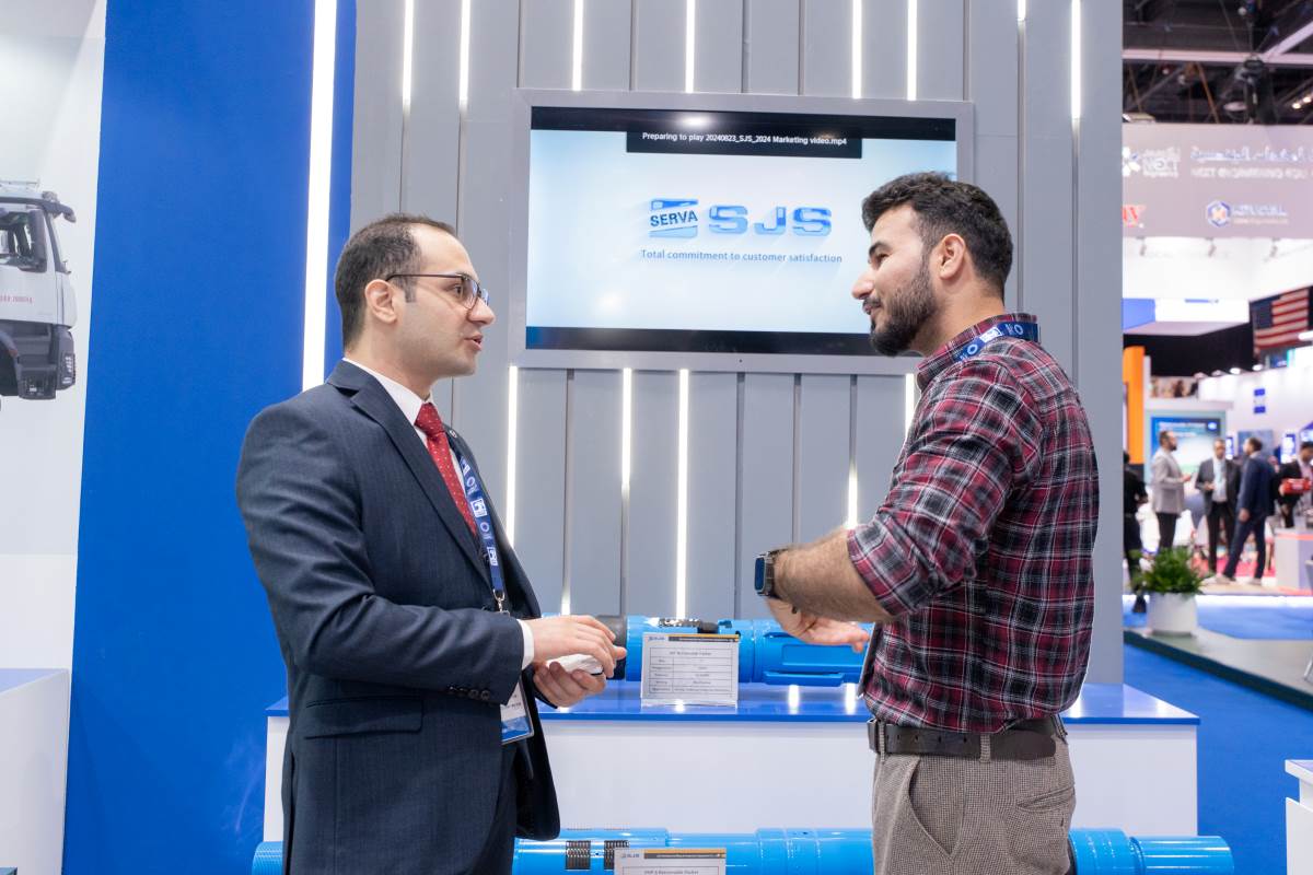 engaging with industry leaders at the event