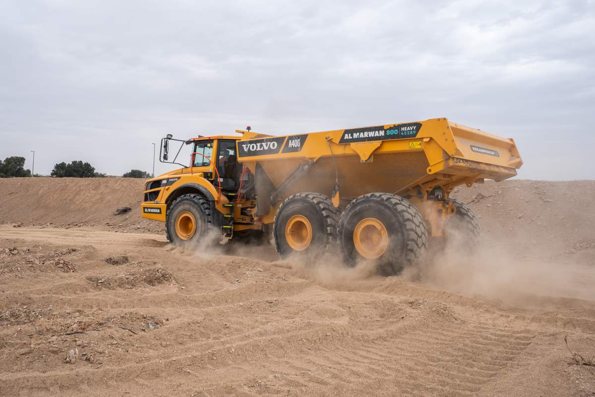 volvo A40G articulated dump truck