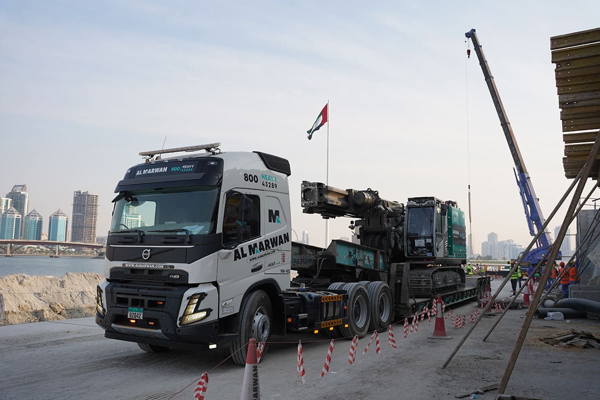 Delivering ABI Machinery to customers. 