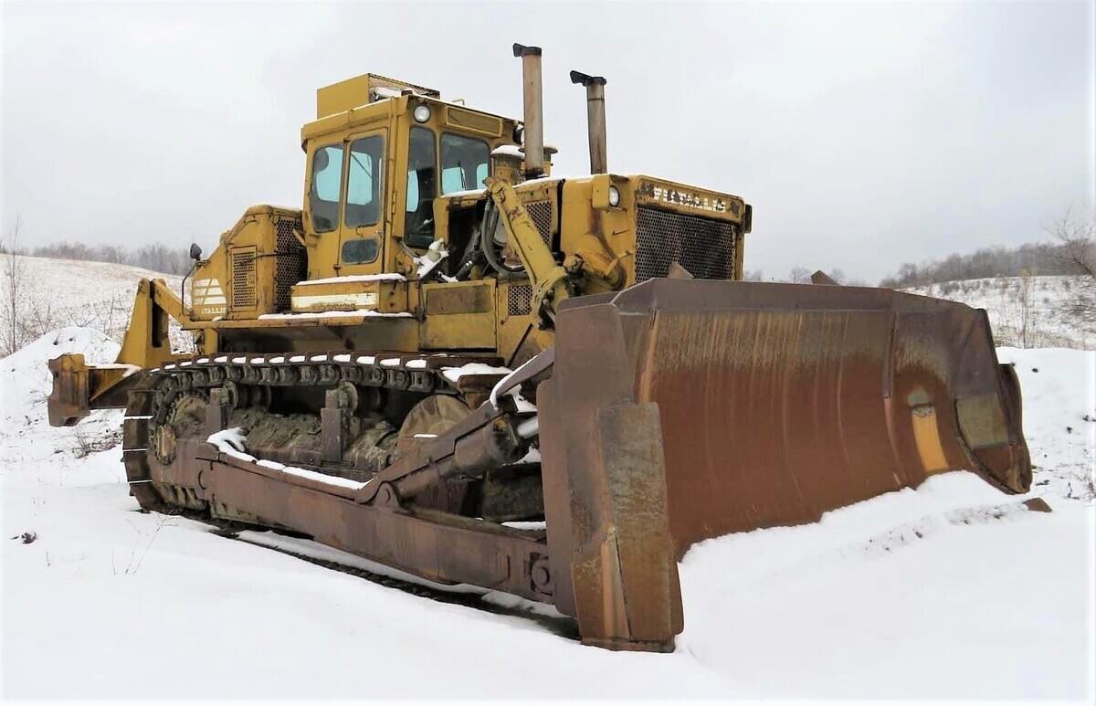 صورة نادرة لبلدوزر فيات اليس FD50. مصدر الصورة: مجلة Earthmovers