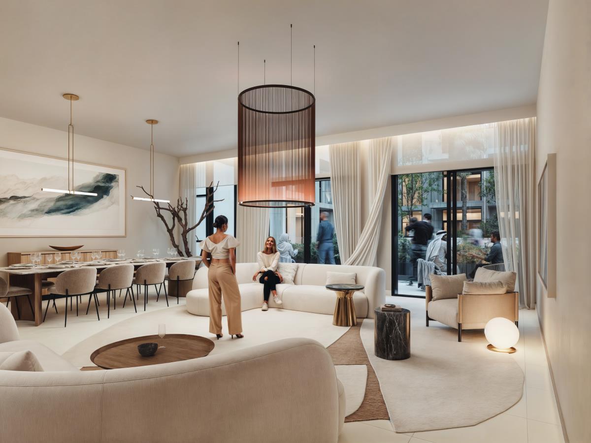Interior rendering of one of the apartments