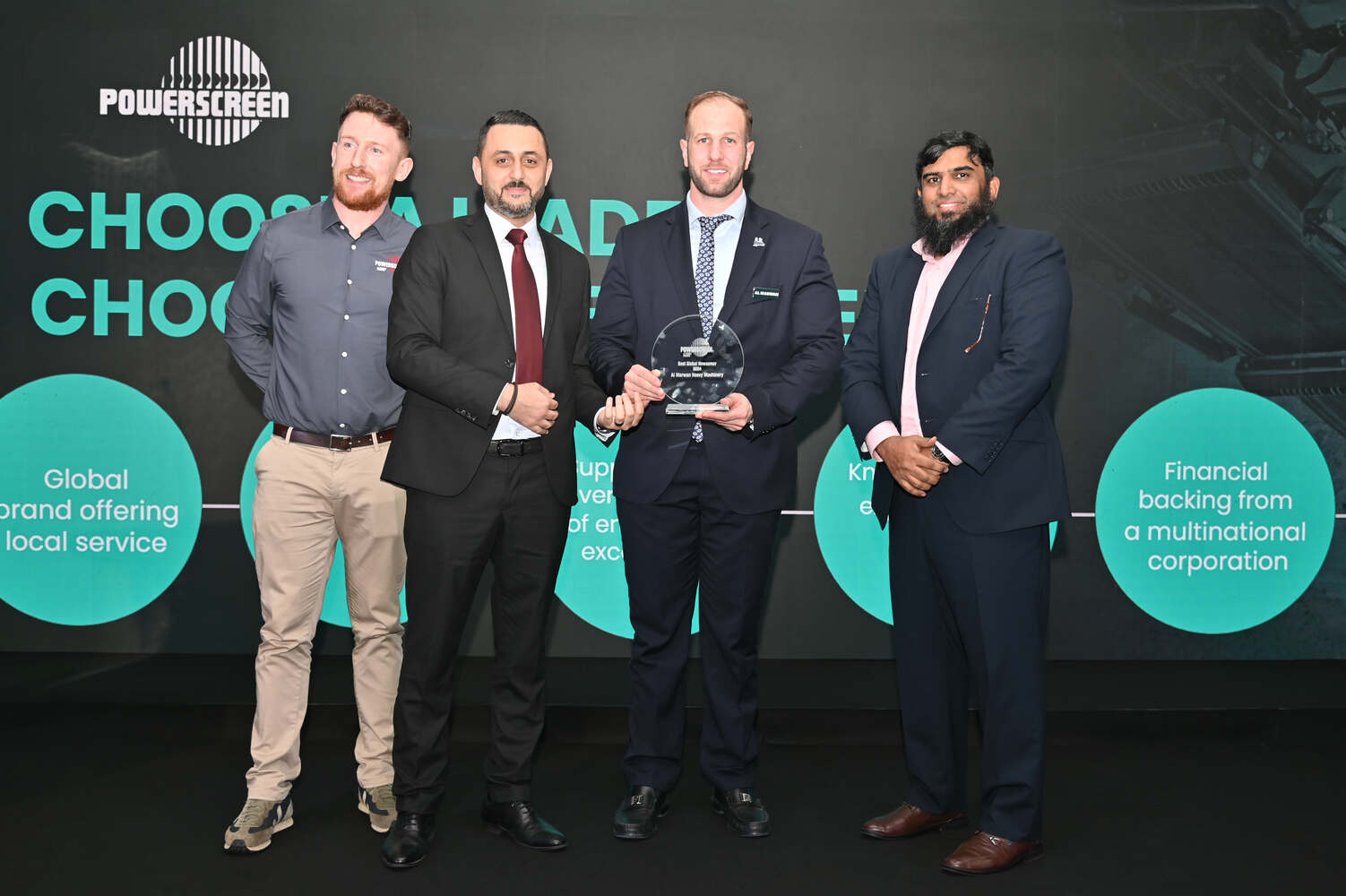 Best Global New Comer awarded to Al Marwan by Powerscreen