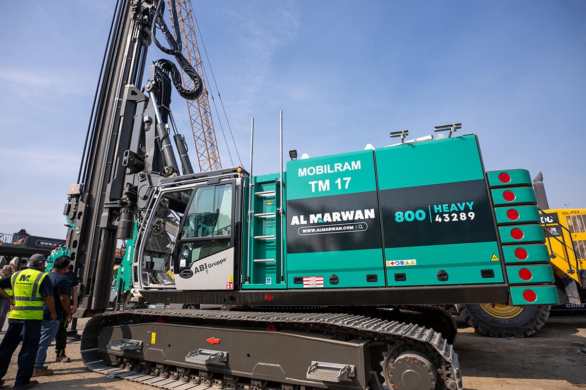 Sennebogen SR35 F with ABI Mobilram TM17 piling rig