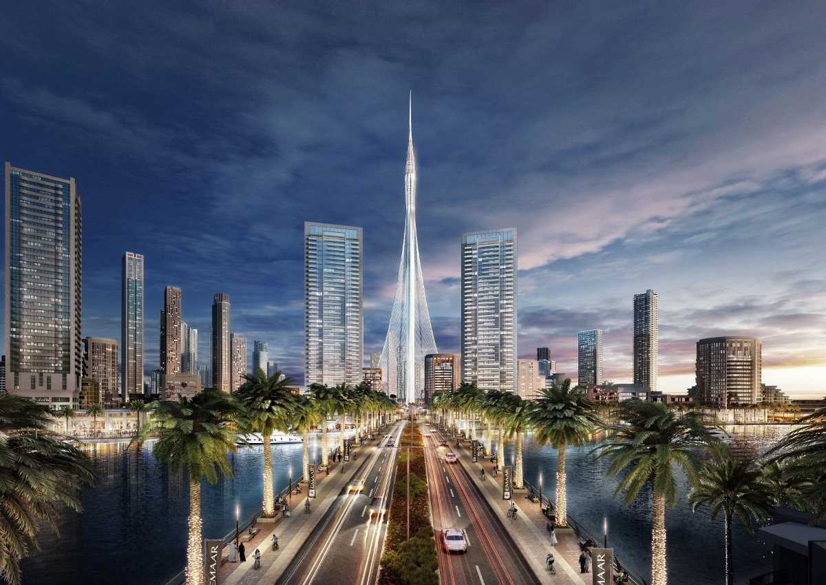 A rendering of Dubai Creek Tower