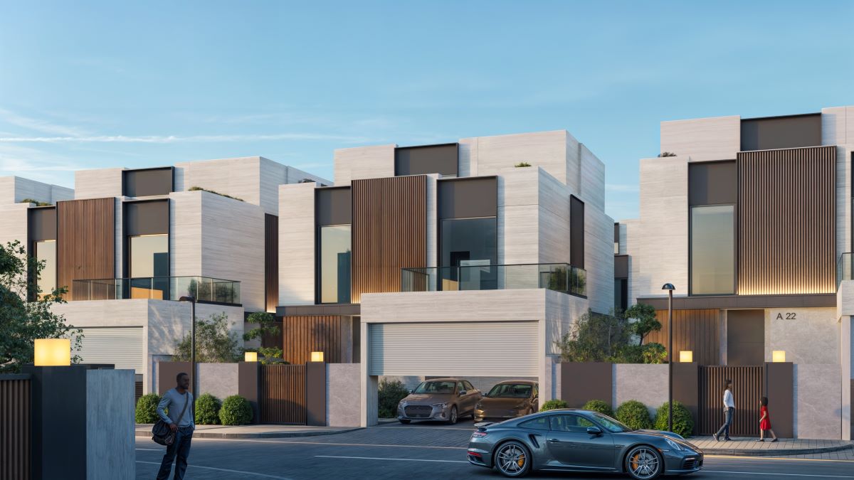 Tilal Al Hoshi villas in Sharjah featuring contemporary residential architecture and premium family living community