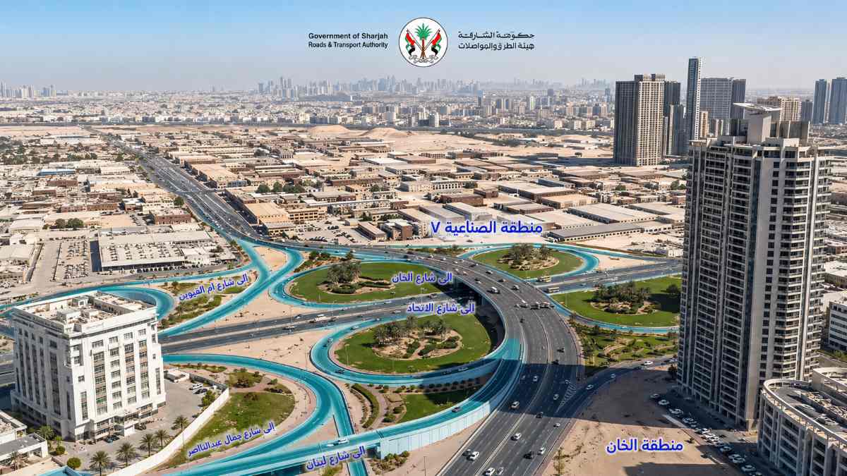 Al Khan Lagoon Island roads
