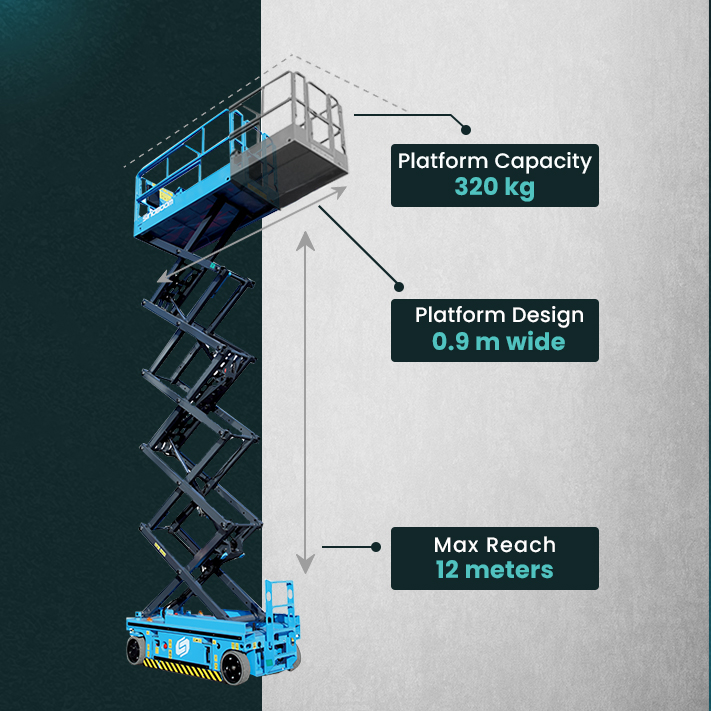 1012 sinoboom electric scissor lift