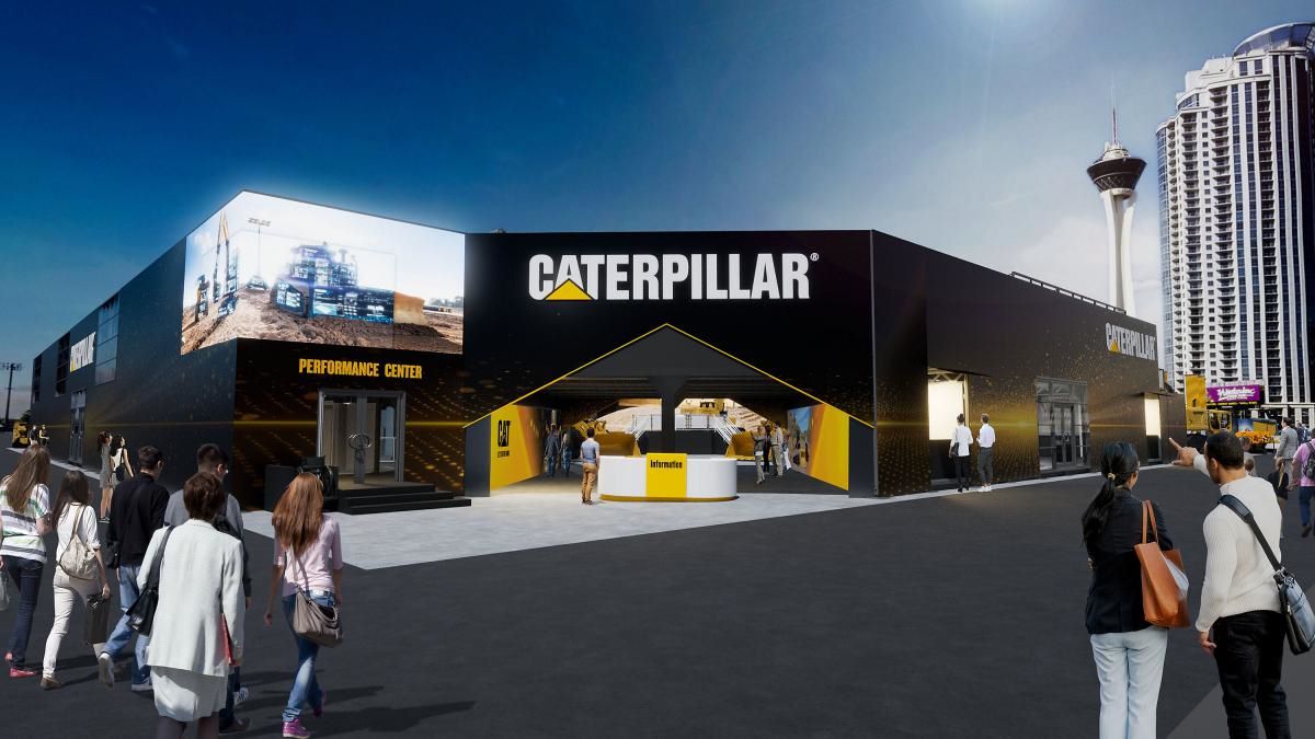 Caterpillar's 2026 ConExpo-Con/AGG exhibit, operator stadium