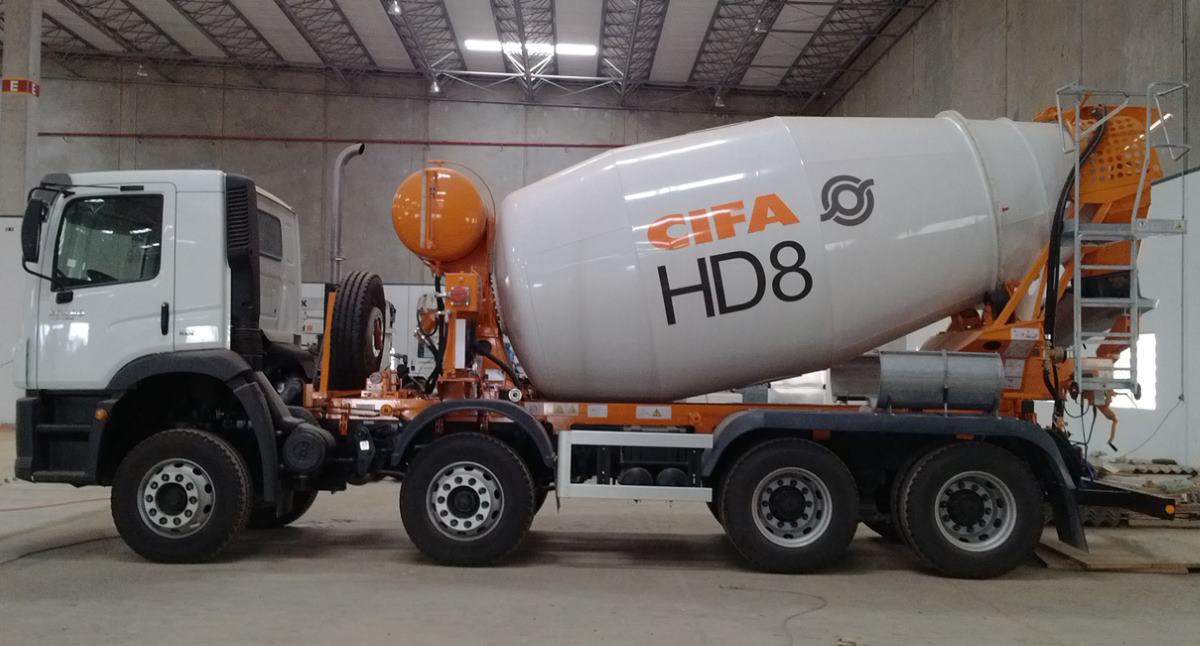 CIFA HD truck mixer featuring an 8m3 drum