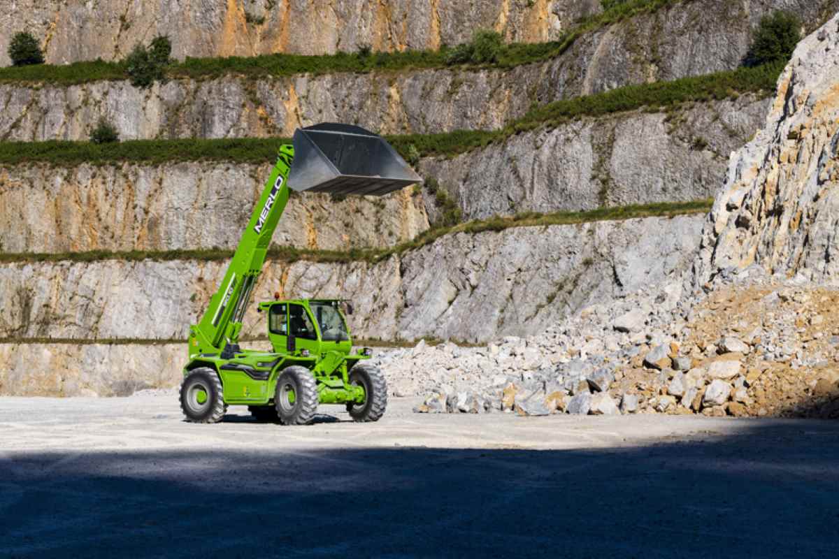 The Italian-made Merlo P120.10HM telehandler