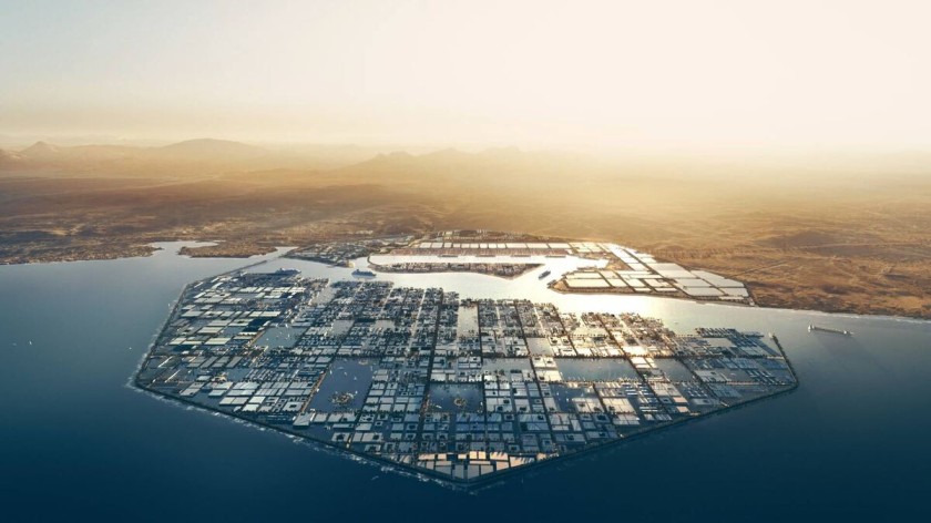 Oxagon at NEOM project design proposal - image courtesy NEOM
