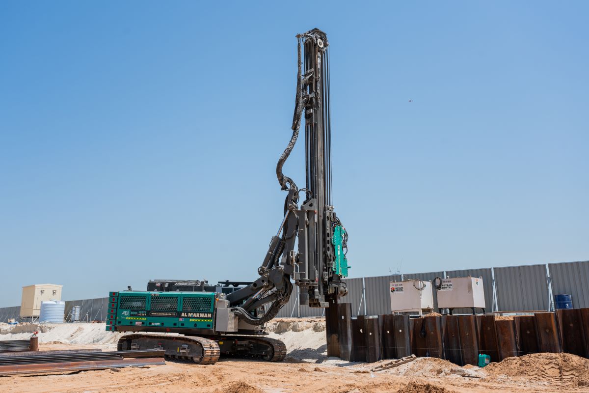 ABI sheet piling rig