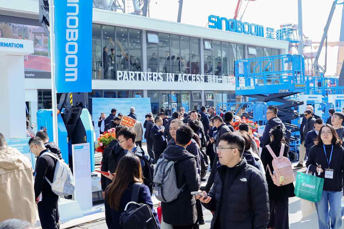 sinoboom booth at bauma china 2024