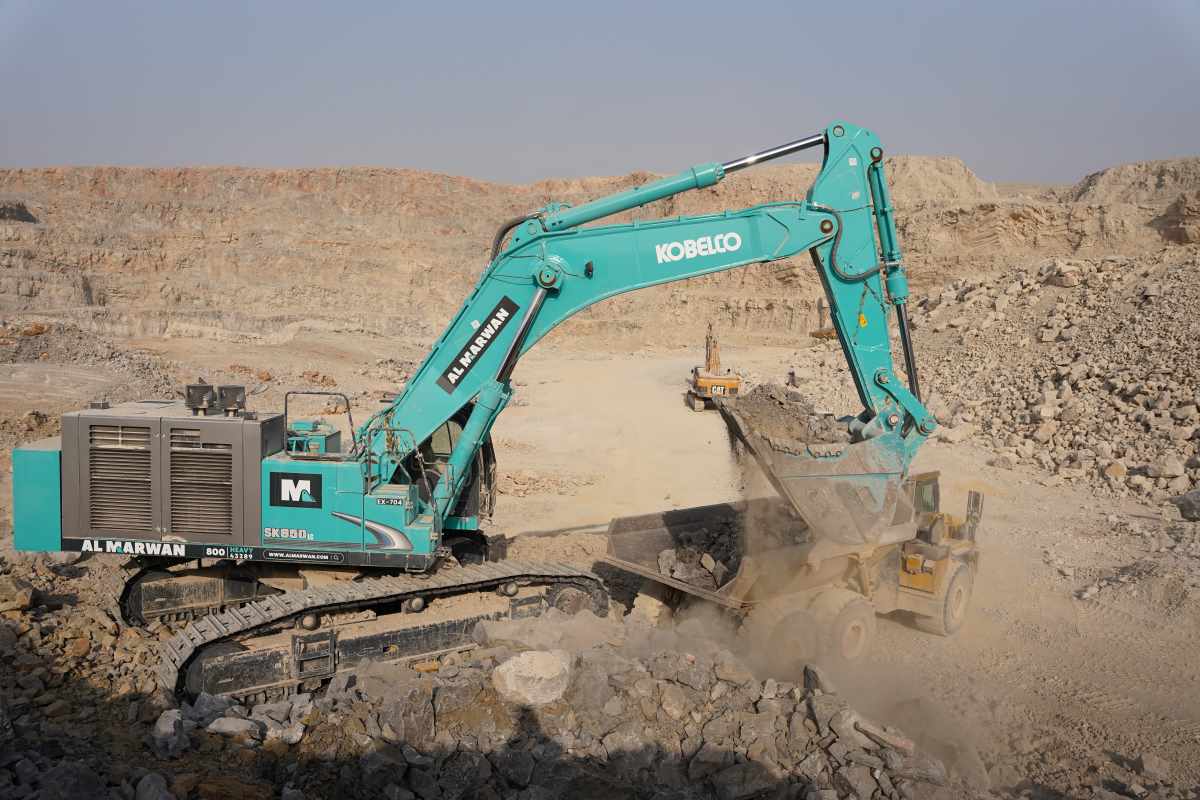 The SK850, Kobelco’s largest excavator