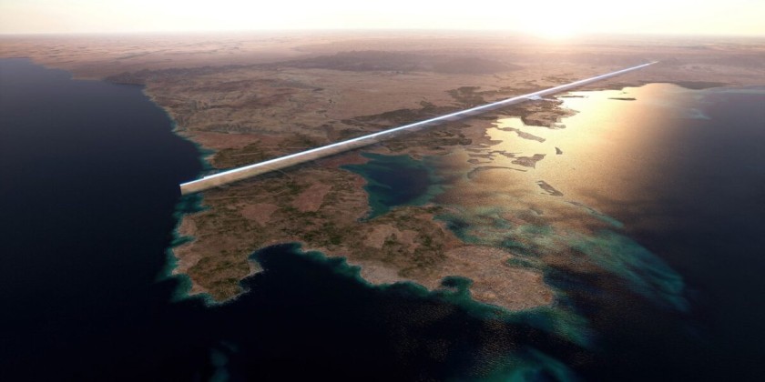 The Line at NEOM project design proposal - image courtesy Global Construction Review