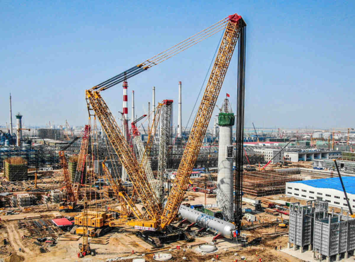 XGC88000 crane Completes Installation works